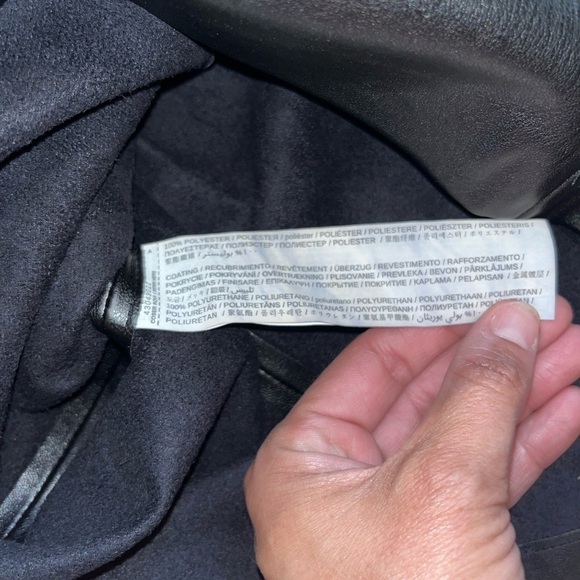 MANGO NWT Faux Leather Tie Waist Skirt - Picture 2 of 7